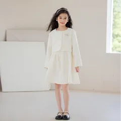 スーツ 子供服 子供フォーマル 入学式 卒園式 女の子 スーツ アンサンブル ボレロ+ノースリーブ ワンピース 点セット パーティー 卒業式 スーツ 発表会 結婚式HZQ3620