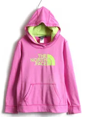 ジャージ 素材 ノースフェイス プリント スウェットパーカー フード M ピンク