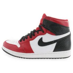 NIKE (ナイキ) WMNS AIR JORDAN 1 RETRO HIGH OG SATIN RED SNAKE CD0461-601 ウィメンズ エアジョーダン1 サテンレッド ハイスニーカー US11/28cm ホワイト/レッド