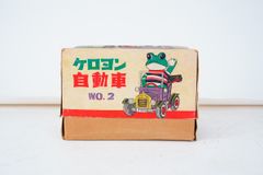 8.404 ▲ ケロヨン自動車 NO.2 ブリキ製 昭和レトロ 希少
