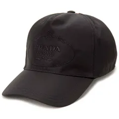 PRADA プラダ キャップ 帽子 レディース ブラック Lサイズ 1HC179 2DMI F0002 L ロゴキャップのサムネイル
