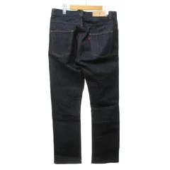 ビームス BEAMS 美品 デニムパンツ ジーンズ ストレッチ ストレート ジッパーフライ 紺 ネイビー M