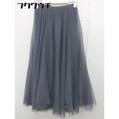 ◇ fifth フィフス ウエストゴム　　チュール ロング フレア スカート グレー レディース 【中古】 【1105280013715】