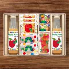 アップルジュース&しっとりドーナツ スイーツセット はらぺこあおむし SNZ-252香典返し 御供 粗供養 詰め合わせ ギフト プレゼント 割引 景品 品物 新築祝い 結婚内祝い 出産内祝い ご挨拶 引っ越し 引越し 内祝い 写真入り