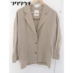 ◇ STYLEMIXER スタイルミキサー リネン混 シングル 2B 長袖 テーラードジャケット サイズF ベージュ レディース  【1109030016438】のサムネイル