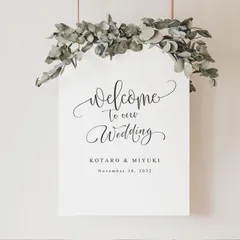 海外風 カリグラフィー　大人 シンプル　ナチュラルウェディング A4/A3/A2/A1