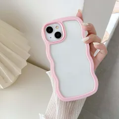 【人気商品】ワイヤレス充電対応 軽量 ケース ケース 薄型 ケース ケース ファッションフォンケース ソフトシェル 波状エッジ 耐衝撃ケース TPUカバー クリア 全面保護携カバー カラフルケース デザイン ウェーブ 女性 おしゃれケース 可愛い 人気ケース