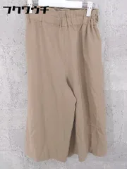 ◇ STRAWBERRY-FIELDS ストロベリーフィールズ サイドジップ ガウチョ ワイド パンツ ブラウン レディース 【中古】 【1002801227081】