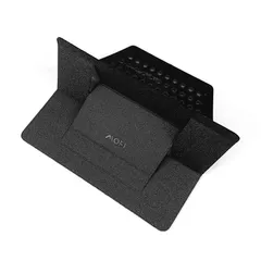 MOFT ノートPCスタンド ノートパソコンスタンド 新型 放熱排気口あるアップグレード版 ［11.6インチ～15.6インチ］に対応 放熱性よく 薄くて丈夫 コンパクトで軽量 角度調整可能 パソコンに優しい (ブラック) 1のサムネイル