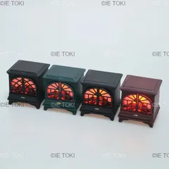 ドールハウスミニチュアシミュレーション暖炉 ミニ家具 装飾品 子供のおもちゃ DIYアクセサリー
