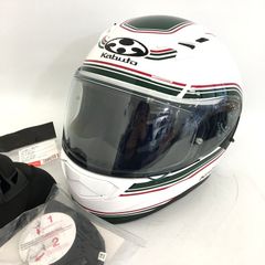OGK KABUTO KAMUI3 CLASSIC イタリア フルフェイスヘルメット 除菌消臭済 Lサイズ グリーン レッド オートバイ ツーリング ライディング バイカー バイク用品 オージーケーカブト ◇TA2465