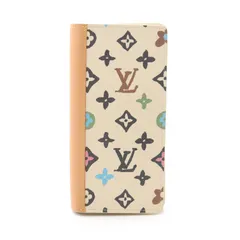 ルイ・ヴィトン LOUIS VUITTON 二つ折り長財布 ポルトフォイユ ブラザ NM モノグラムクラギー バニラ M83335 バニラ レザー ポルトフォイユ・ブラザ NM メンズ Used A