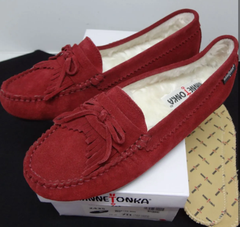 MINNE　TONKA　モカシン　24.5㎝　レッド