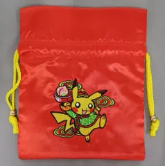 【中古】バッグ ピカチュウ サテン巾着 ピカチュウ飯店 「ポケットモンスター」 ポケモンセンター限定