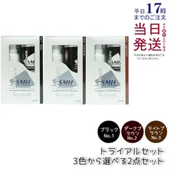 【2個セット 3色から選べる】 ルアン スーパーミリオンヘアー トライアルセット No.1 ブラック / No.2 ダークブラウン / No.3 ライトブラウン (0523)のサムネイル