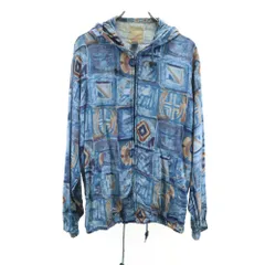 UNIQLO ユニクロ 90s オールド 長袖 ジップパーカー M ブルー メンズ 古着