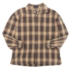 ISSEY MIYAKE イッセイミヤケ ハイネック チャックシャツ トップス メンズ コットン ブラウン系 M ヴィンテージ 1990年黒タグ