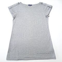 バーバリー トップス カットソー Tシャツ グレー 2サイズ Burberry