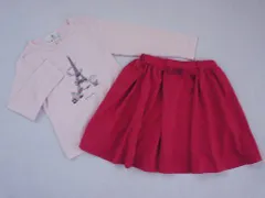 組曲 kumikyoku アウトレット 子供服 女の子 110cm 長袖 Tシャツ ロンT ピンク スカート 2点 春 夏 ★3 セットアップ ガールズ 女児 キッズ 【中古】 ユーズド リサイクル こどものサムネイル