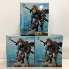 02w11386 FiGURiZMα  ゼルダの伝説 ティアーズ オブ ザ キングダム  リンク  3点セット プライズ  フィギュア  ※未開封品【中古品】