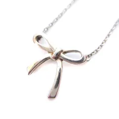 ティファニー TIFFANY & CO. ボウタイ リボン ネックレス ペンダント 925 シルバー アクセサリー ■GY18のサムネイル