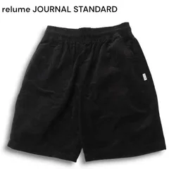 relume JOURNAL STANDARD ジャーナルスタンダード 春夏 サマー コーデュロイ★ ストレッチ ショート パンツ Sz.M メンズ 黒