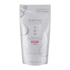 雪肌精 クリアウェルネス ジェントル ウォッシュ つめかえ用 140mL  無香料 洗顔料 泡洗顔フォーム 詰め替え用 レフィル 低刺激[ネコポス]