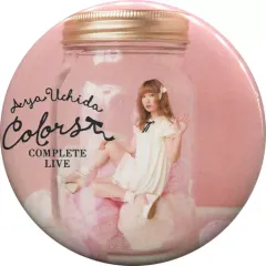 【中古】バッジ・ピンズ(女性) 内田彩(瓶の中/背景：ピンク) キックと缶バッジどっちがいい?(缶バッジ) 「AYA UCHIDA Complete LIVE～COLORS～」