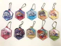 ♪) 全10種セット キラッとデコフレアクリルキーホルダー バーチャルYouTuber ホロライブ はぐみーつ B BOX [30]