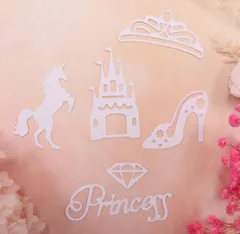 カッティングダイ　プリンセス　馬　お城　2256