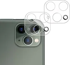 JACRON 2枚セット 対応 iPhone11ProMax 6.5インチ/iPhone 5.8インチ用カメラフィルム 日本旭硝子 硬度9Hアイフォン11プロ 11プロマックス高透過率 指紋防止 気泡防止 飛散防止(YCO-9CS-720)