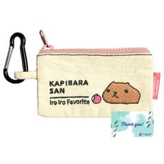 メイカーズ カピバラさん 刺繍カラビナポーチ (RINGO) トライワークス チダケイコ RPJセット MAK-43 1359