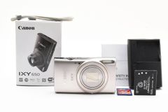 ★新品級・元箱付属★ キヤノン Canon IXY 650 シルバー コンパクトデジタルカメラ #1230A33