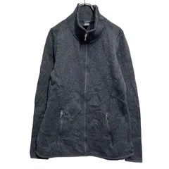champion フリースジャケット チャンピオン L ダークグレー レディース フルジップ アウトドア キャンプ 古着卸 アメリカ仕入 a612-6116
