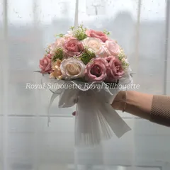 ブーケ ウェディング 5カラー展開 ブライダルブーケ 花嫁 造花 結婚式 ウェディングブーケ  豪華 花束 ガーリー 可愛い フラワー  披露宴 海外挙式 前撮り お洒落 二次会