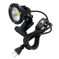 【数量限定】コード長3m led ライト led スポットライト 屋外 630lm 照明 看板用 7W 店舗 電気スタンド クリップライト デスクスタンド アームライト 防水型 ピッコロライト アウトドア 防雨 エクステリアライト(昼白色スイッチ付)