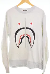 アベイシングエイプ A BATHING APE SHARK CREW NECK スウェット 001SWI301013M 2XL スウェット グレー 3Lサイズ 103MT-3169