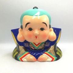 常滑焼　福助　福助人形　置物　貯金箱　新品未使用