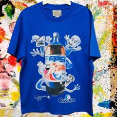 プーキー キャスパー 幽霊 リプリント Tシャツ 半袖 メンズ 新品 青 新品 新品未使用 レトロ 個性的 奇抜 エモい バンドT カットソー 攻め 前衛的 ヴィンテージリプリント  古着 好き綿 男性 衣類 トップス お洒落 ハイデザイン 男性