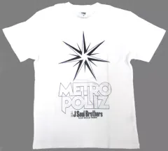 【中古】Tシャツ(男性アイドル) 三代目J Soul Brothers ツアーTシャツ ホワイト Mサイズ 「三代目J Soul Brothers LIVE TOUR 2016-2017 ”METROPOLIZ”」