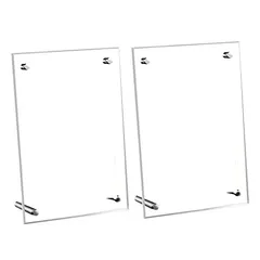 MIMIA トレーディングカード 横置 縦置 フォト 写真 ディスプレイ 展示 ケース スタンド 2個セット クリアフレーム 