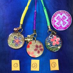 金運アップ 白蛇 お守り 桜 レジン 梟の羽 純金 ラピスラズリ 水晶 財布
