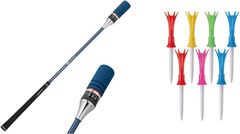 ダイヤゴルフ(DAIYA GOLF) スイング練習機 ゴルフ練習器 ユニセックス ユニフレックス ダイヤスイング527 TR-527 両手 ブルー 屋内ゴルフ練習道具 練習用クラブ ゴルフ練習用バット ゴルフスイング練習機 ゴルフ棒 しなり