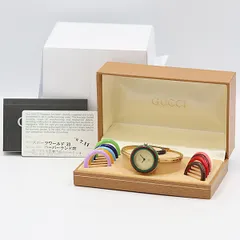 GUCCI 1100L チェンジベゼル　ケースあり　ベゼルのみ11個 GUCCI - 美品 GUCCI チェンジベゼル 11色 ベゼルのみの通販 by