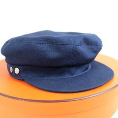 エルメス　セリエ キャスケット　HERMES　デニム　ネイビー　サイズ58　帽子