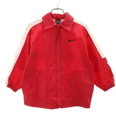 NIKE ナイキ ナイロンジャケット XS レッド キッズ 古着