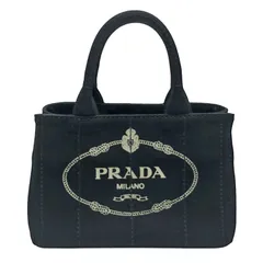 PRADA プラダ カナパ トートバッグ 1BG439 2way ハンドバッグ ショルダーバッグ ブラック ゴールド金具 レディース