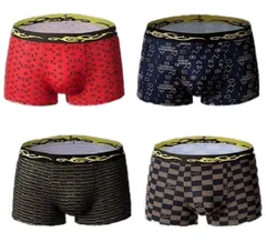 メンズ 下着 4枚セット 吸水速乾 通気 吸汗 ボクサーパンツ 男性用 メンズボクサーパンツ
