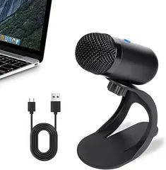 PCマイク usb スタンド 高感度 USB 卓上 無・全指向性 パソコンマイク ワンタッチミュート プラグアンドプレイ 360˚全方向集音 小型 有線タイプ PS4・5 / Windows/Mac 日本語説明書付き