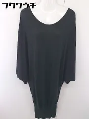 ◇ VICKY ビッキー 長袖 膝丈 ニット ワンピース サイズ2 ブラック レディース  【中古】 【1112170002520】のサムネイル